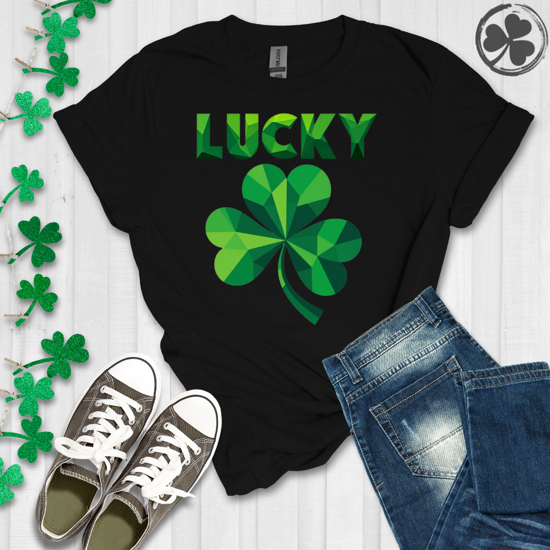 Lucky Geometric Shamrock T-Shirt