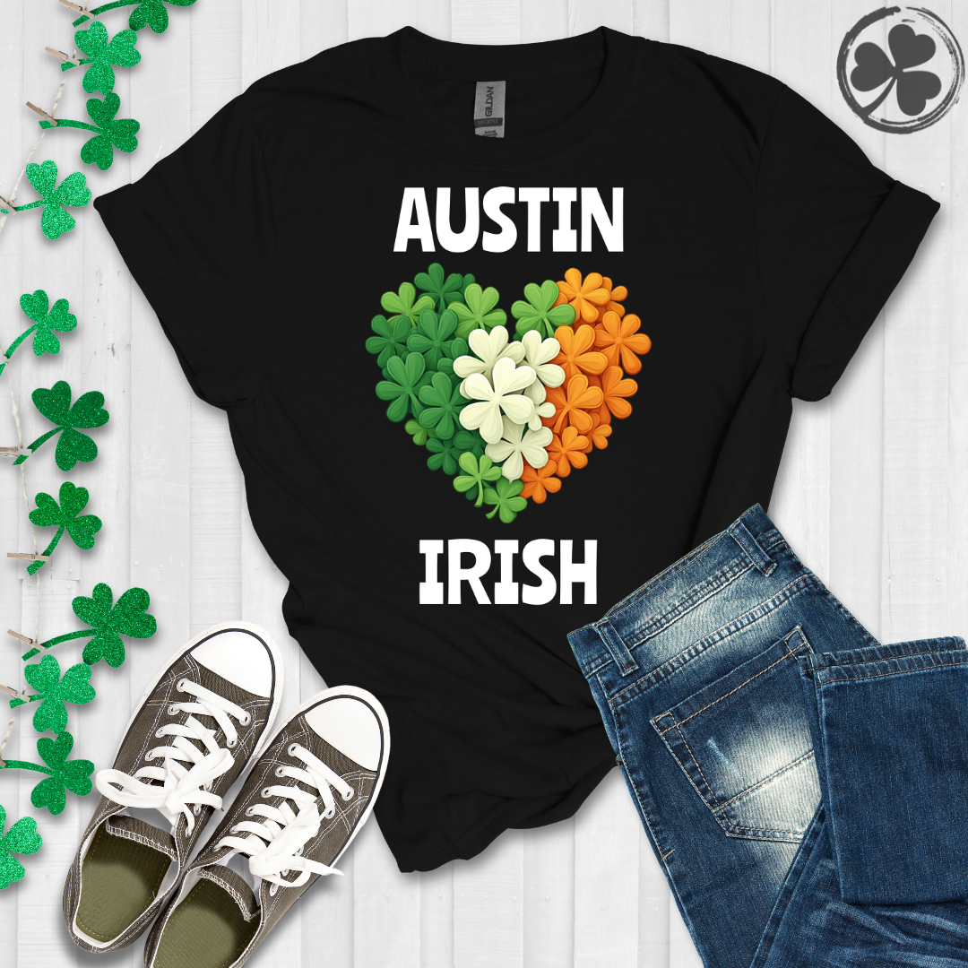 Austin Irish Heart T-Shirt