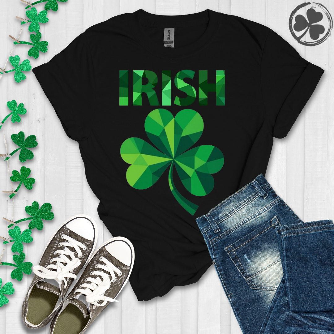 Geometric Irish Shamrock T-Shirt