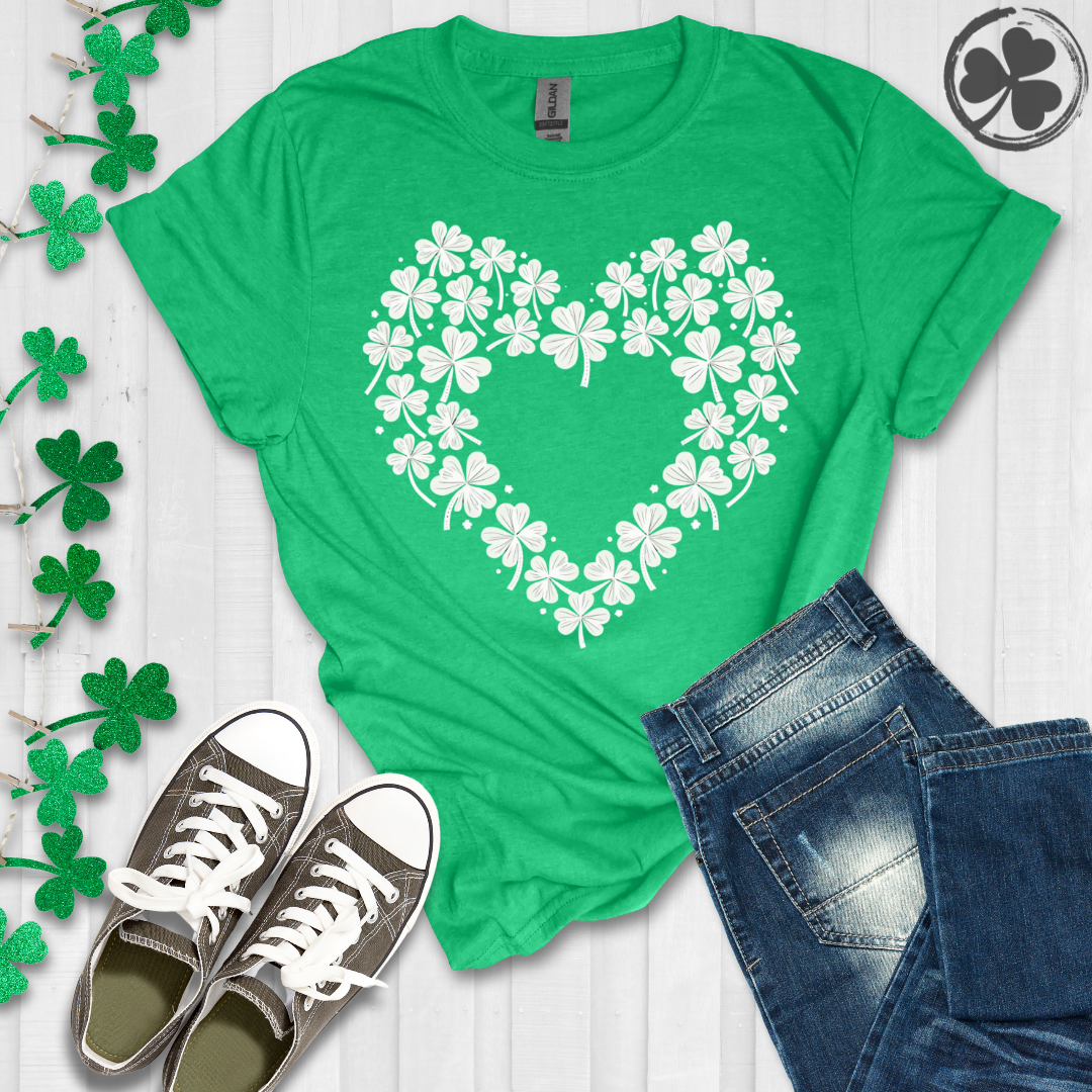Floating Shamrock Heart T-Shirt
