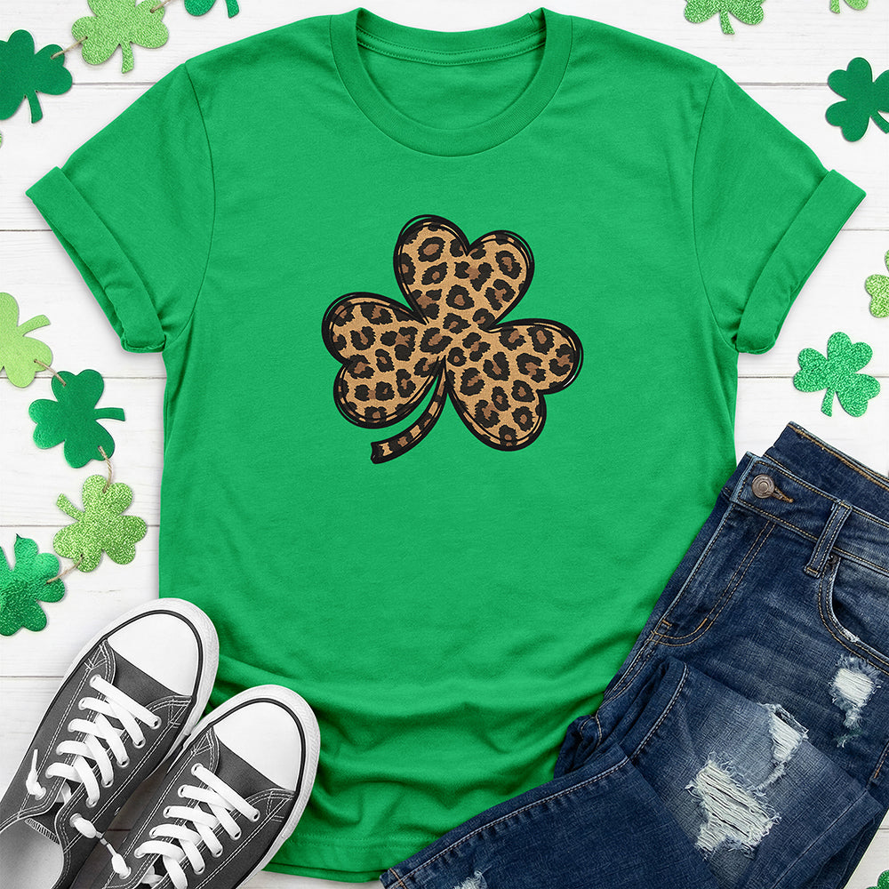 Leopard Skin Shamrock T-Shirt
