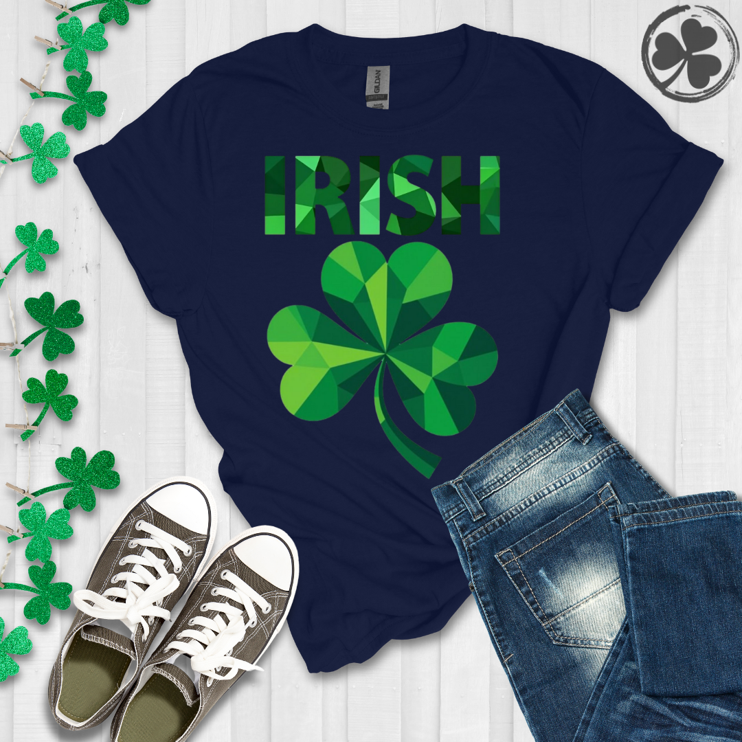 Geometric Irish Shamrock T-Shirt