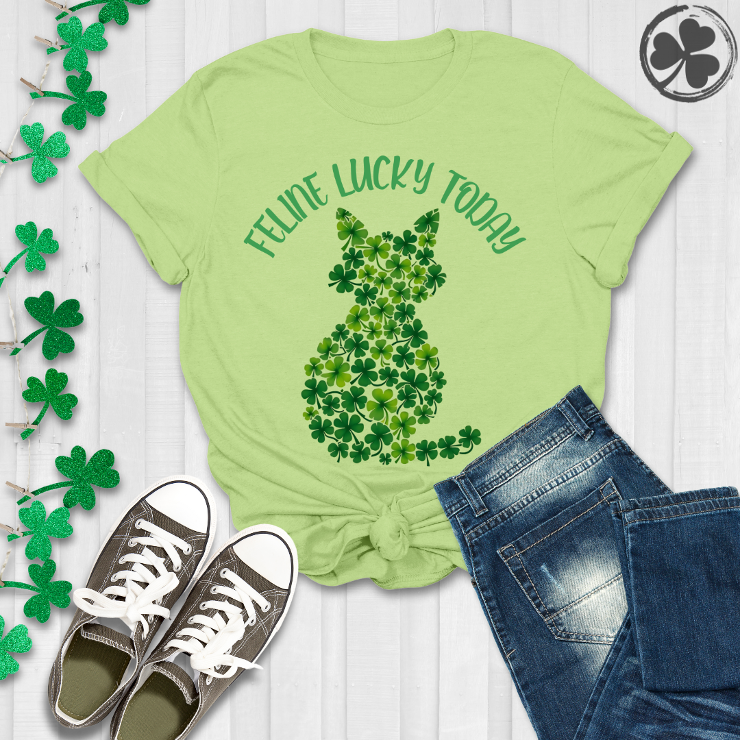 Feline Lucky Today - Cat T-Shirt