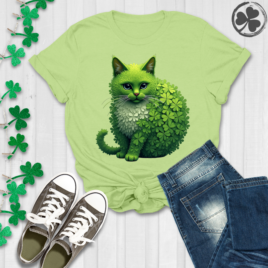 Shamrock Chubby Cat T-Shirt
