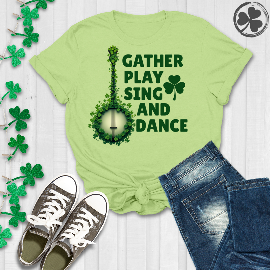 Banjo - Gather Play Sing Dance T-Shirt