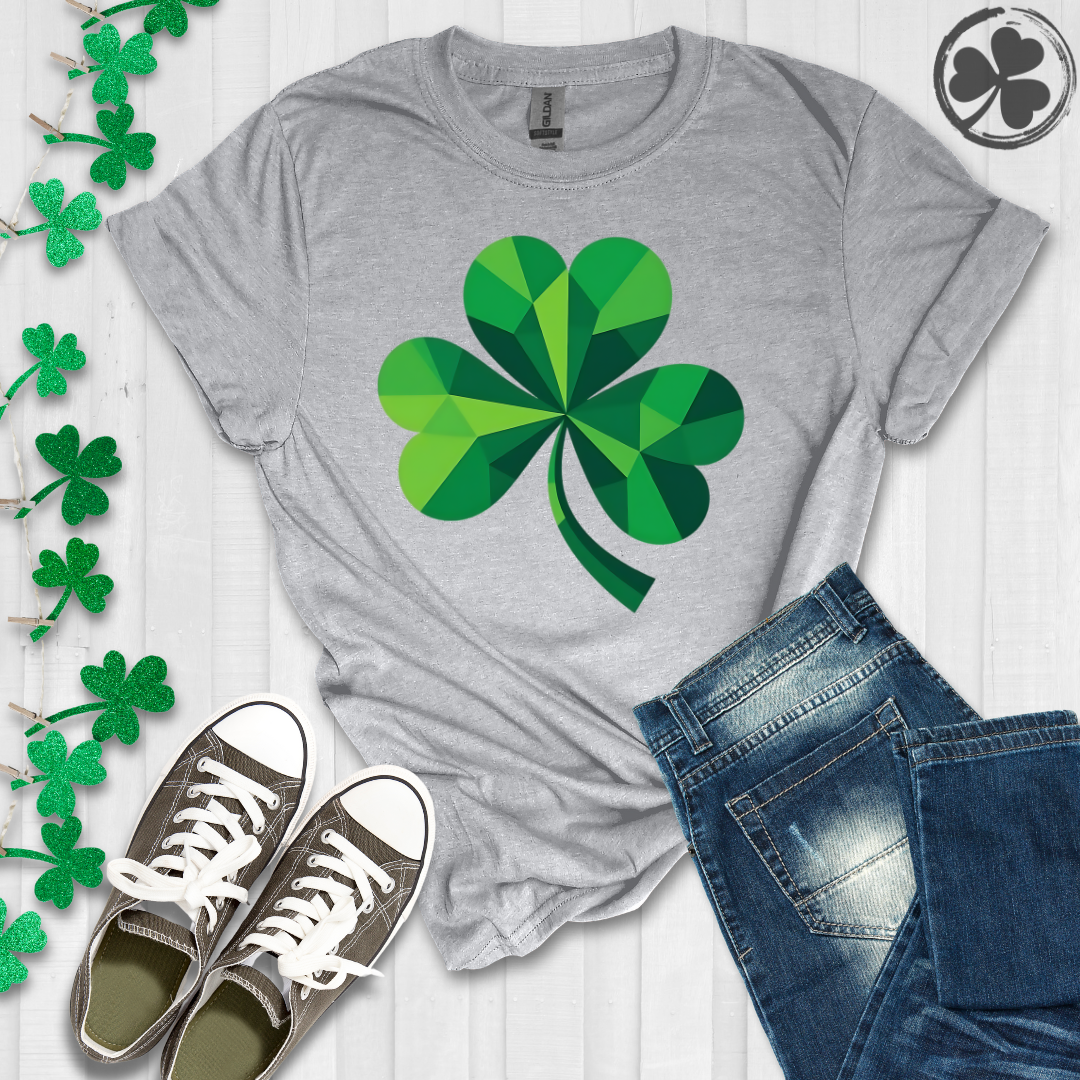 St. Patrick's Day Geometric Shamrock T-Shirt