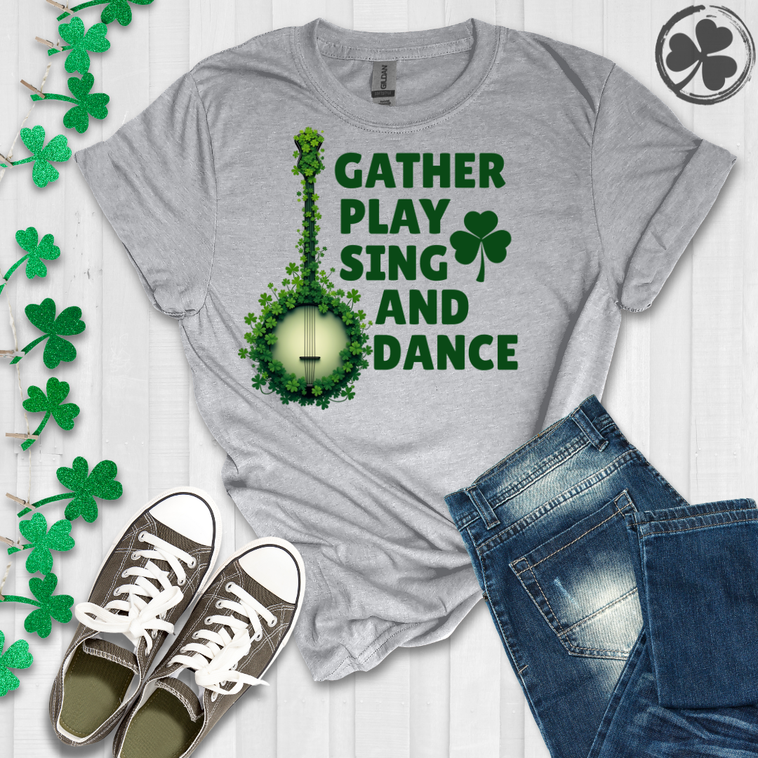 Banjo - Gather Play Sing Dance T-Shirt