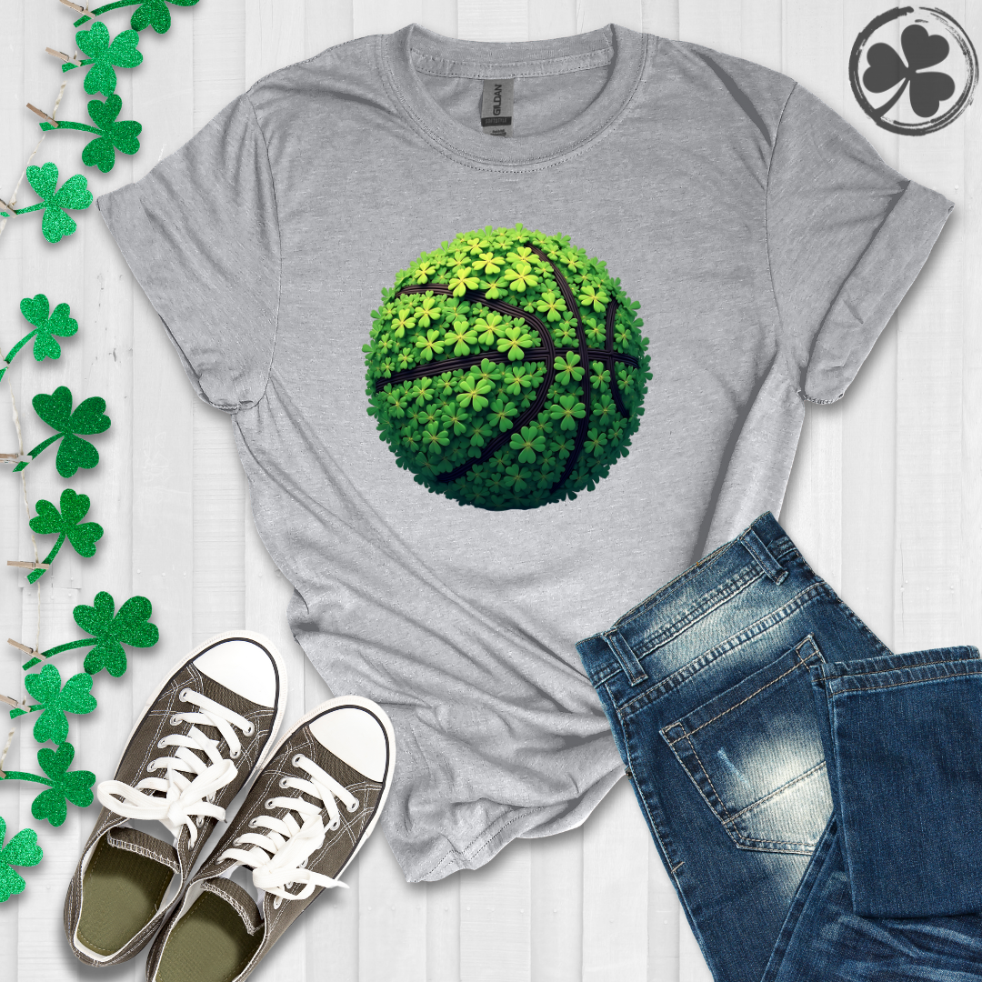 Irish Clover Basketball T-Shirt