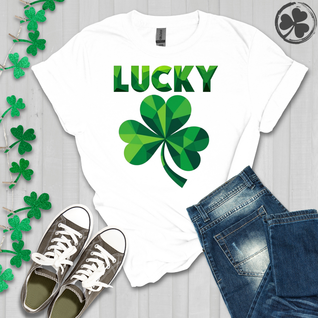 Lucky Geometric Shamrock T-Shirt