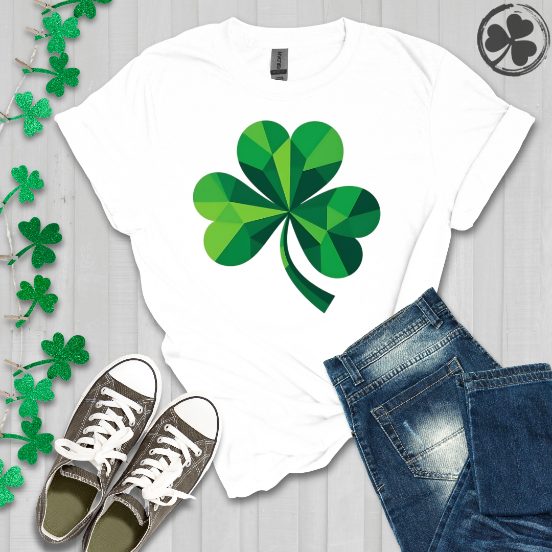 St. Patrick's Day Geometric Shamrock T-Shirt
