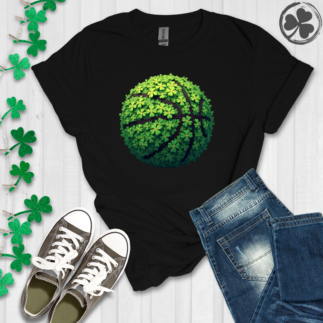 Irish Clover Basketball T-Shirt