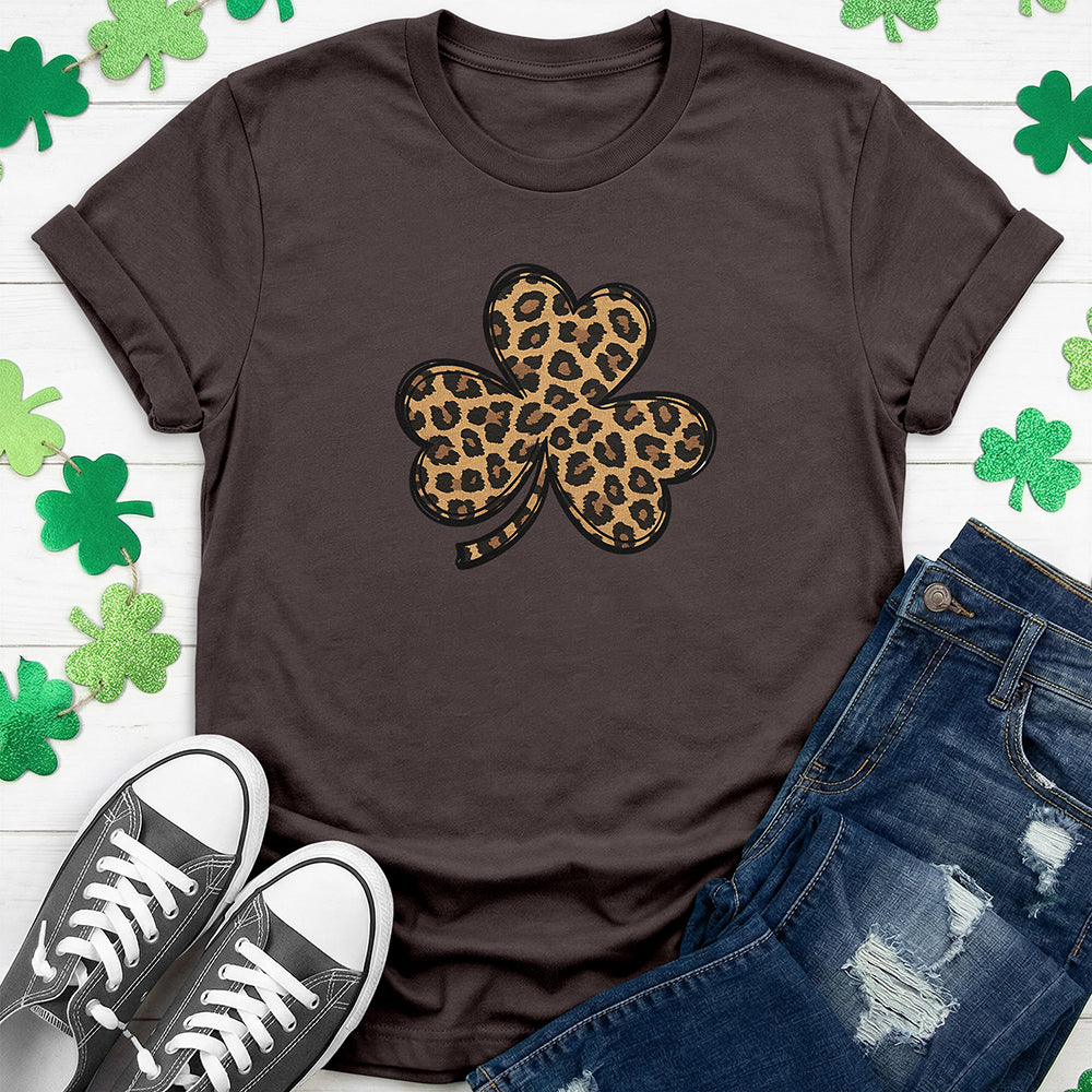 Leopard Skin Shamrock T-Shirt