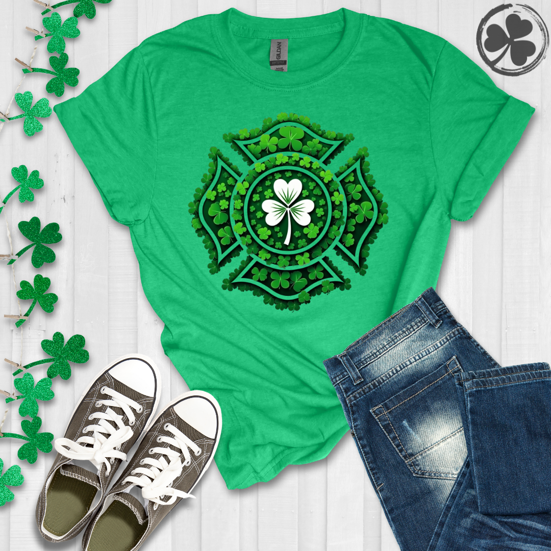 Shamrock Firefighter Emblem T-Shirt