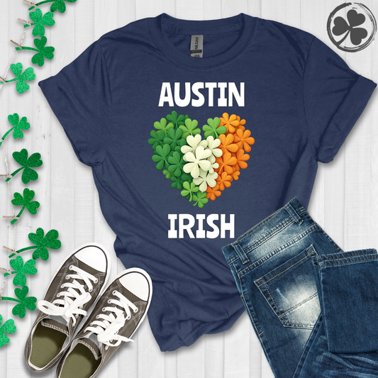 Austin Irish Heart T-Shirt