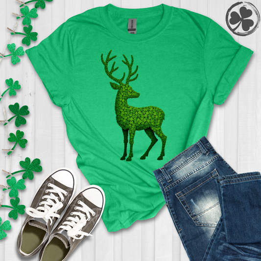 Shamrock Clover Deer T-Shirt