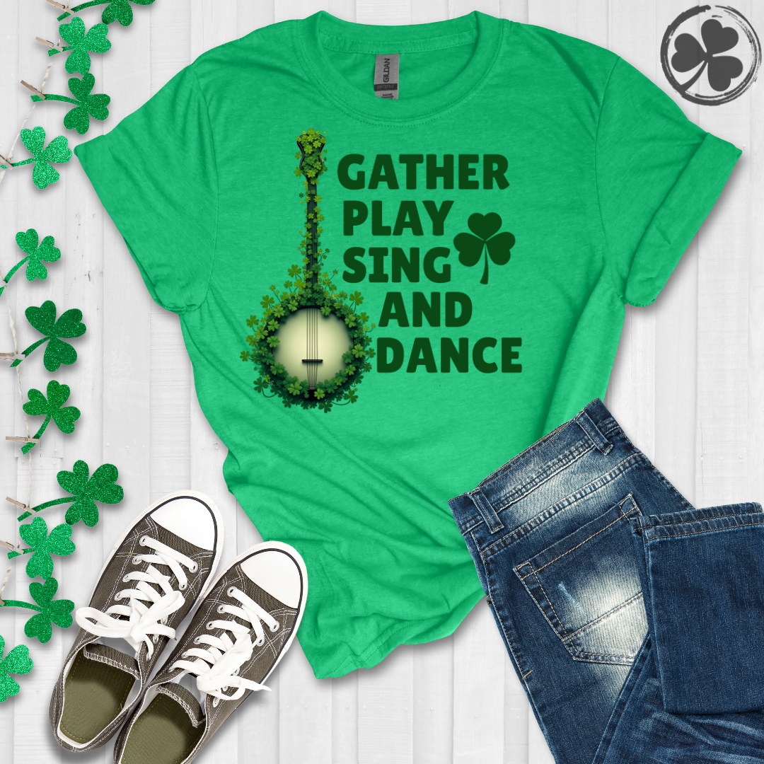 Banjo - Gather Play Sing Dance T-Shirt