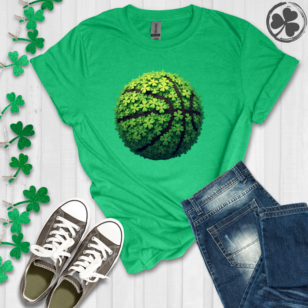 Irish Clover Basketball T-Shirt
