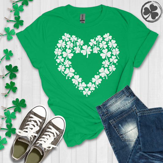 Floating Shamrock Heart T-Shirt