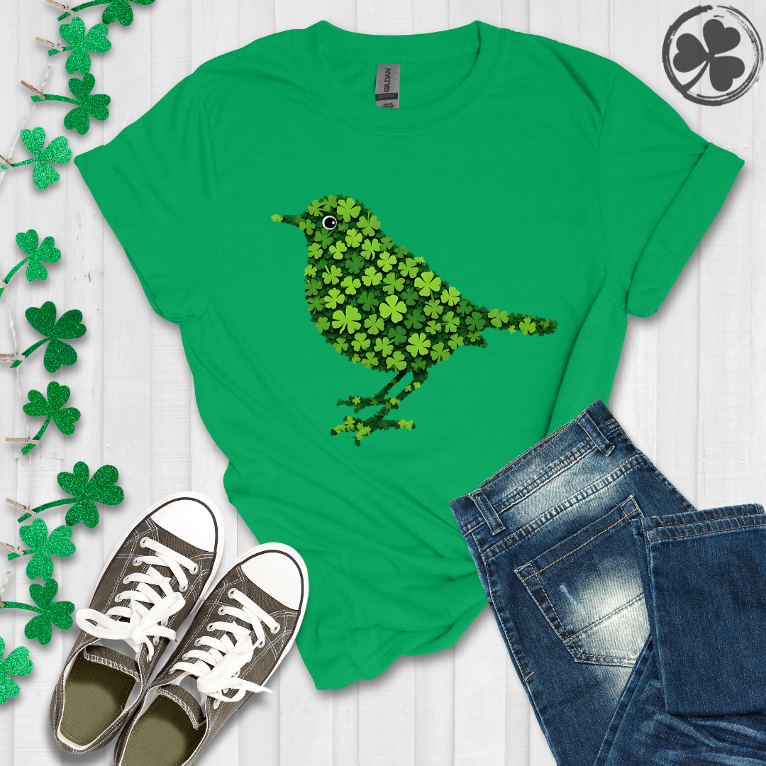 Rockin' Shamrock Robin Bird T-Shirt