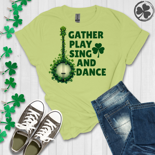 Banjo - Gather Play Sing Dance T-Shirt