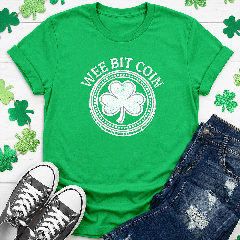 Wee Bit Coin - Grunge T-Shirt