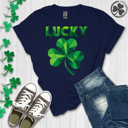 Lucky Geometric Shamrock T-Shirt
