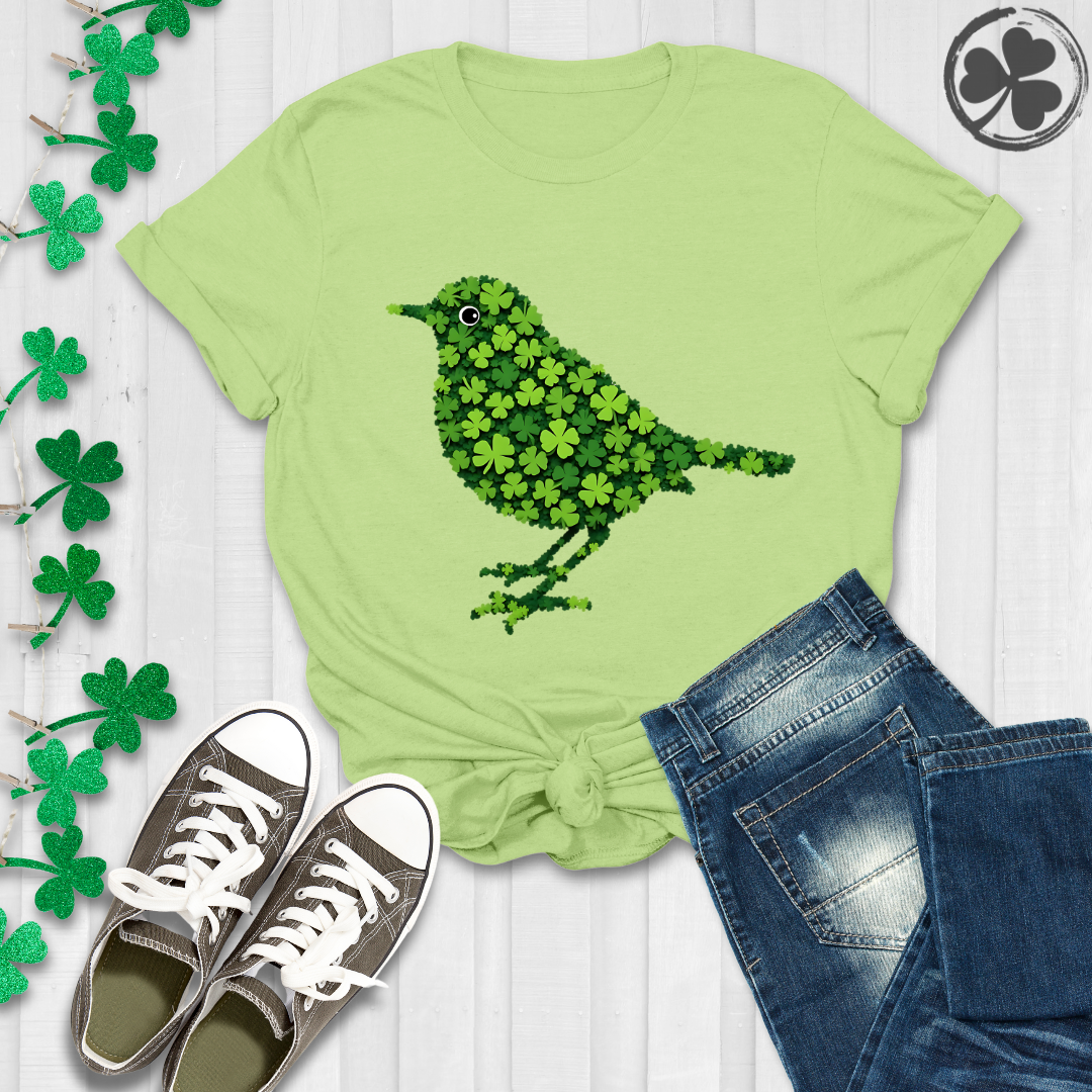 Rockin' Shamrock Robin Bird T-Shirt