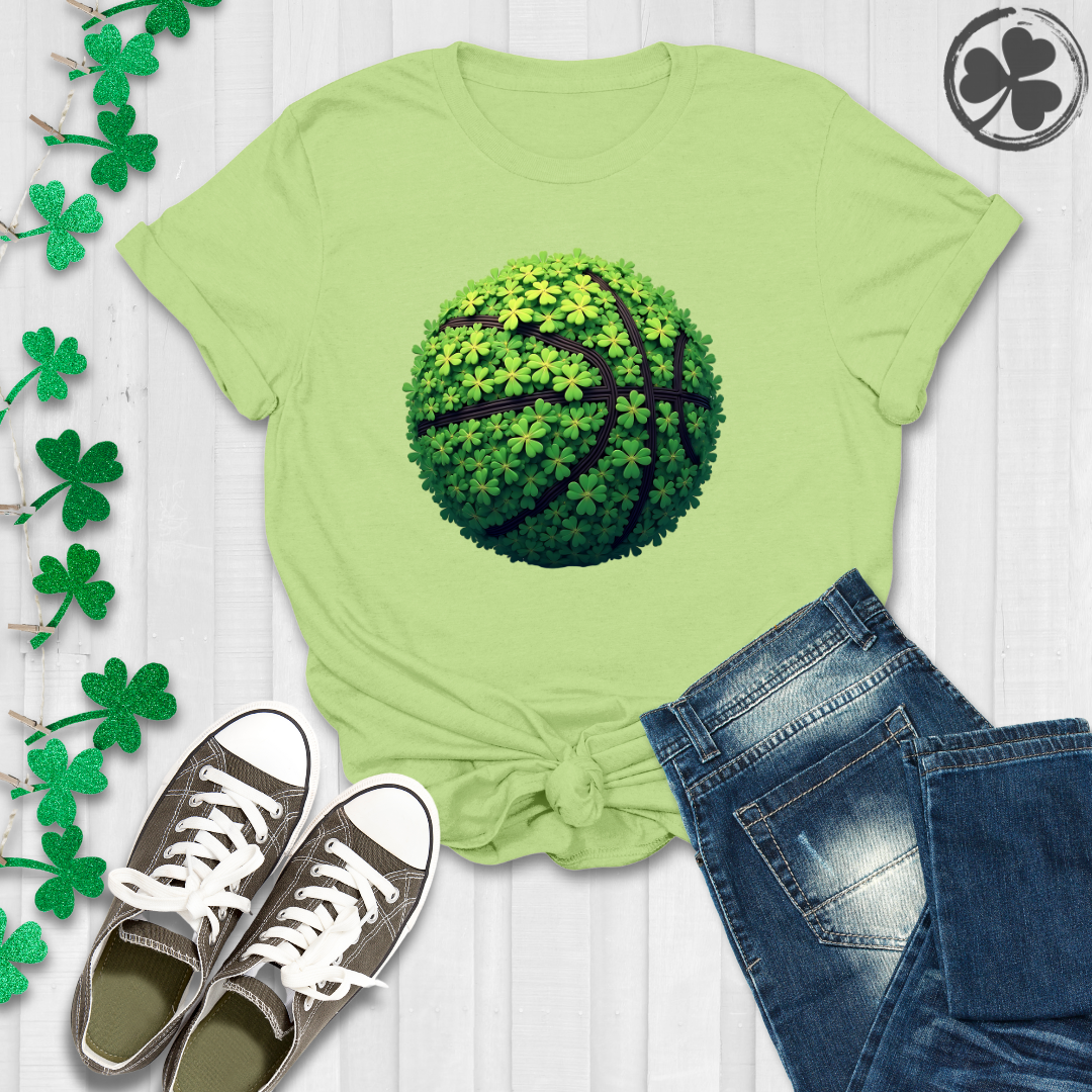 Irish Clover Basketball T-Shirt