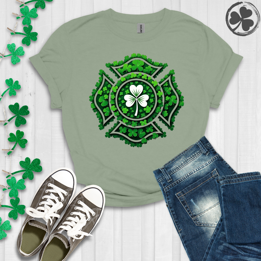 Shamrock Firefighter Emblem T-Shirt