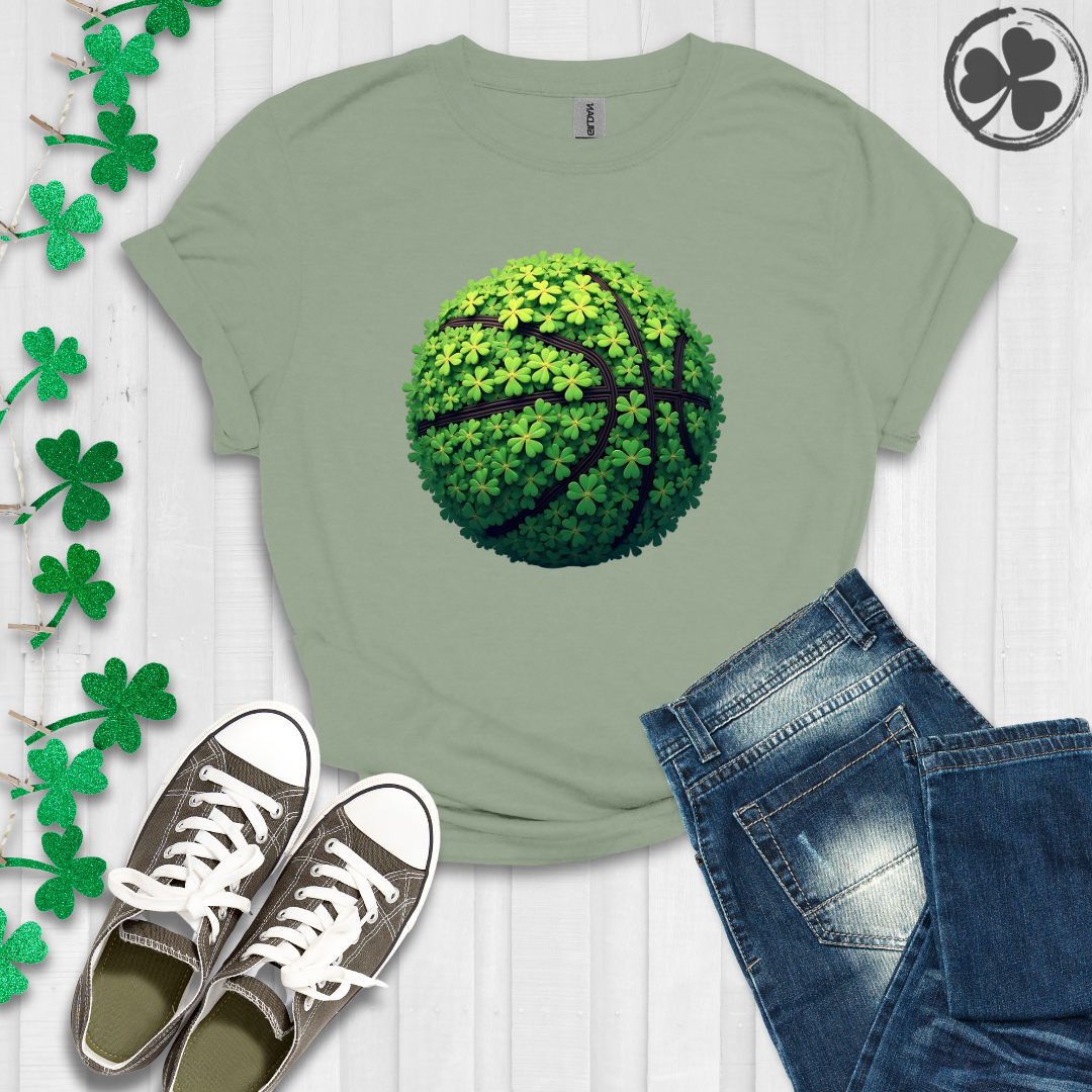 Irish Clover Basketball T-Shirt