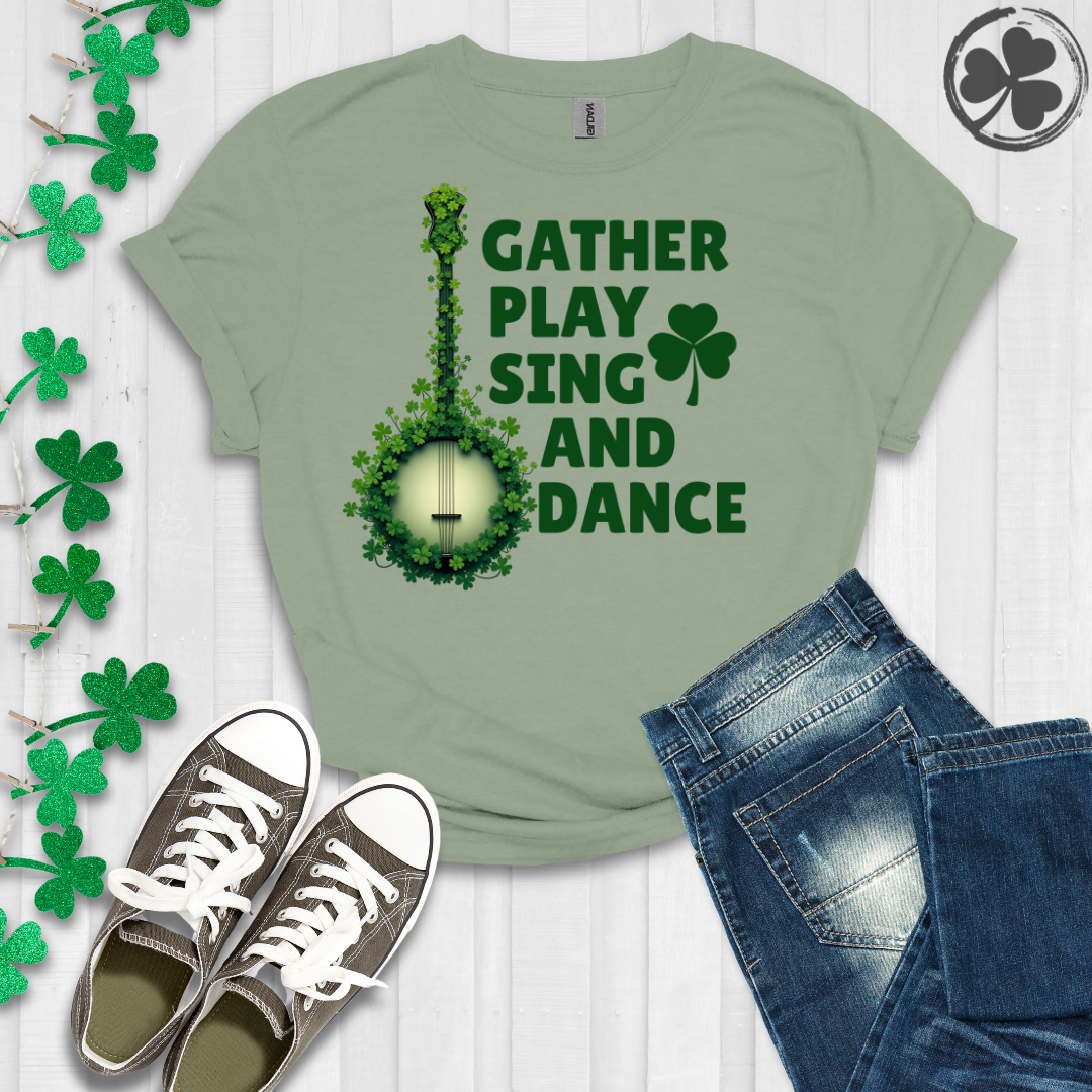 Banjo - Gather Play Sing Dance T-Shirt