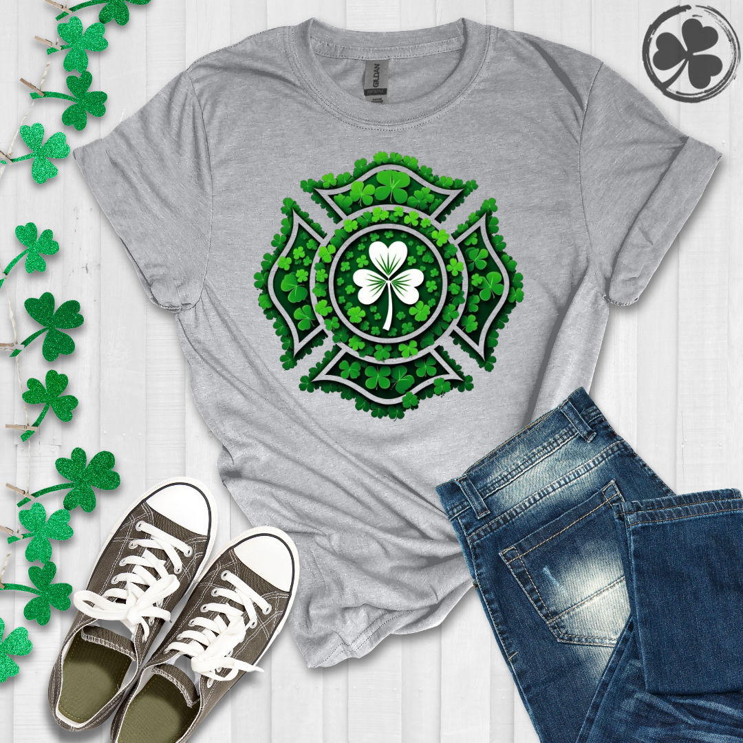 Shamrock Firefighter Emblem T-Shirt