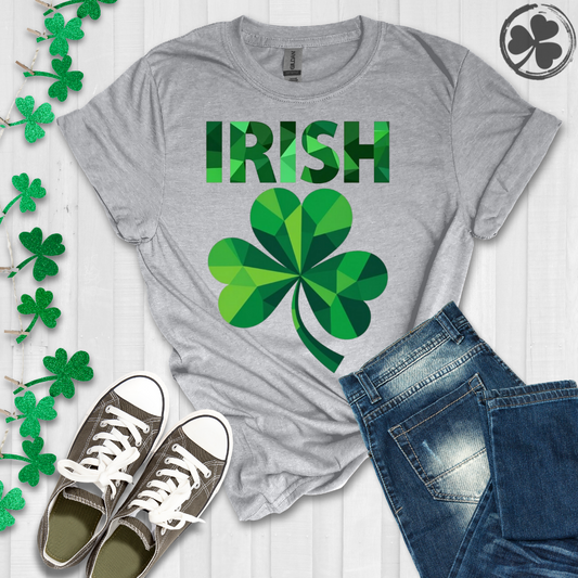 Geometric Irish Shamrock T-Shirt