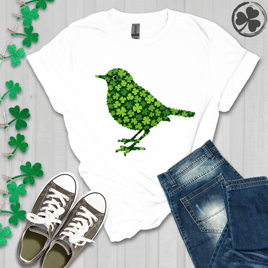 Rockin' Shamrock Robin Bird T-Shirt