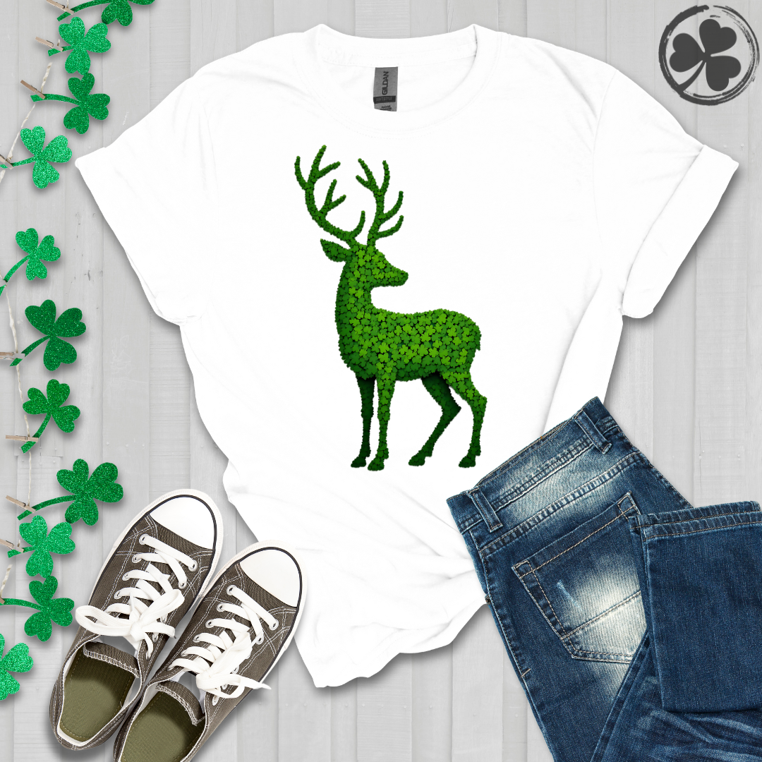 Shamrock Clover Deer T-Shirt