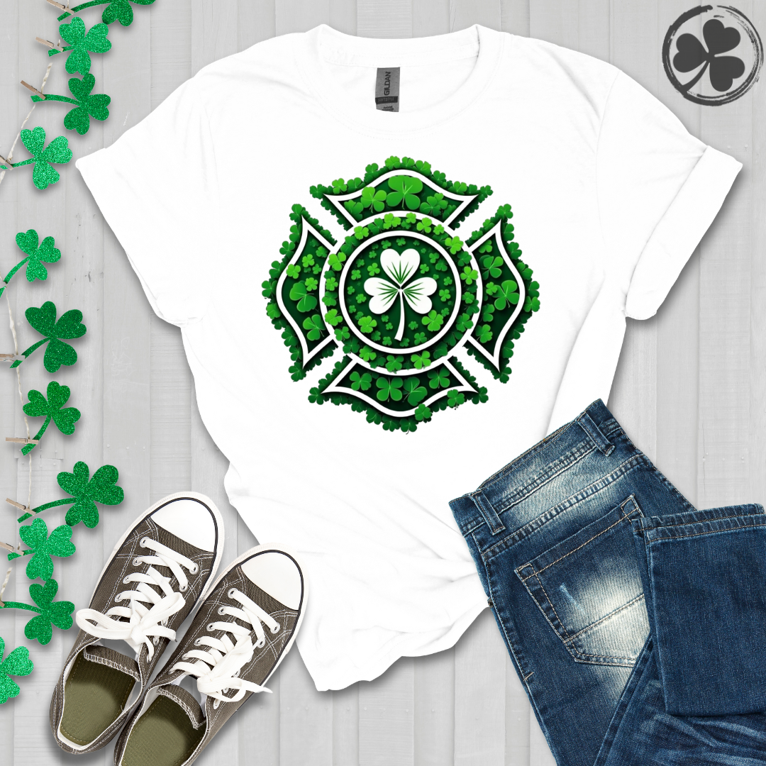 Shamrock Firefighter Emblem T-Shirt