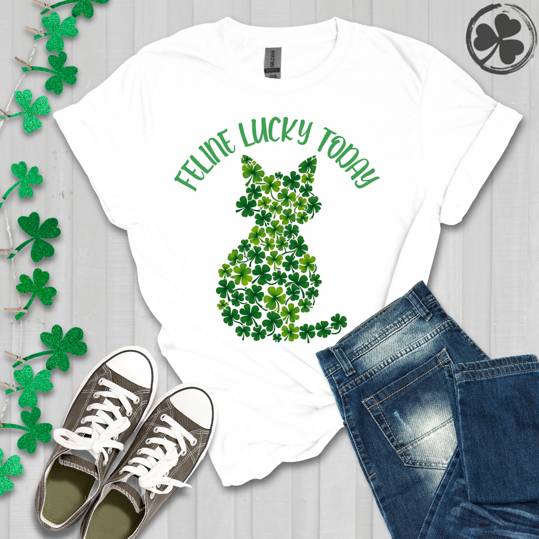 Feline Lucky Today - Cat T-Shirt